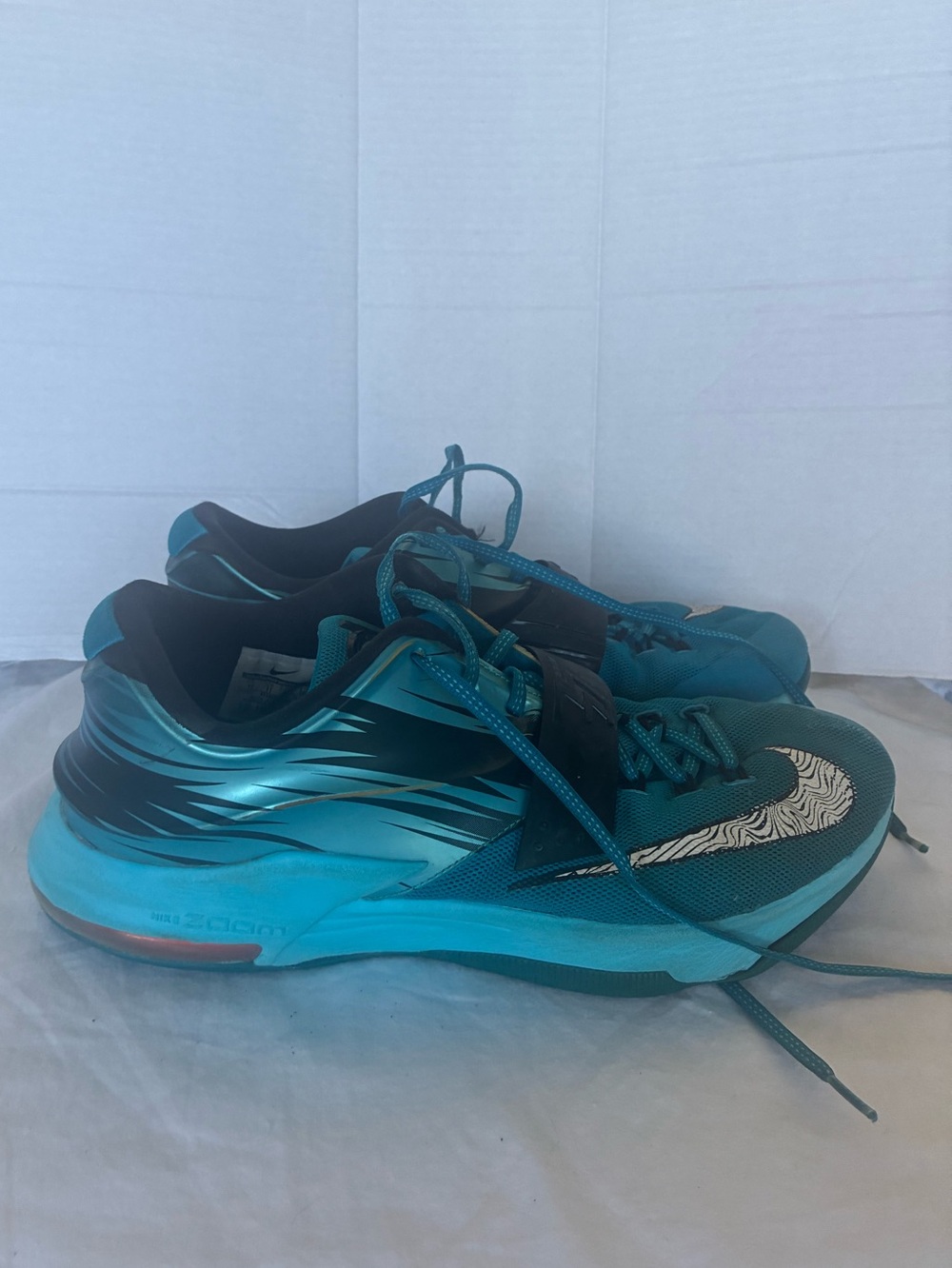 Nike KD 7 Durant Clearwater Blue basketball sneaker shoe 12
